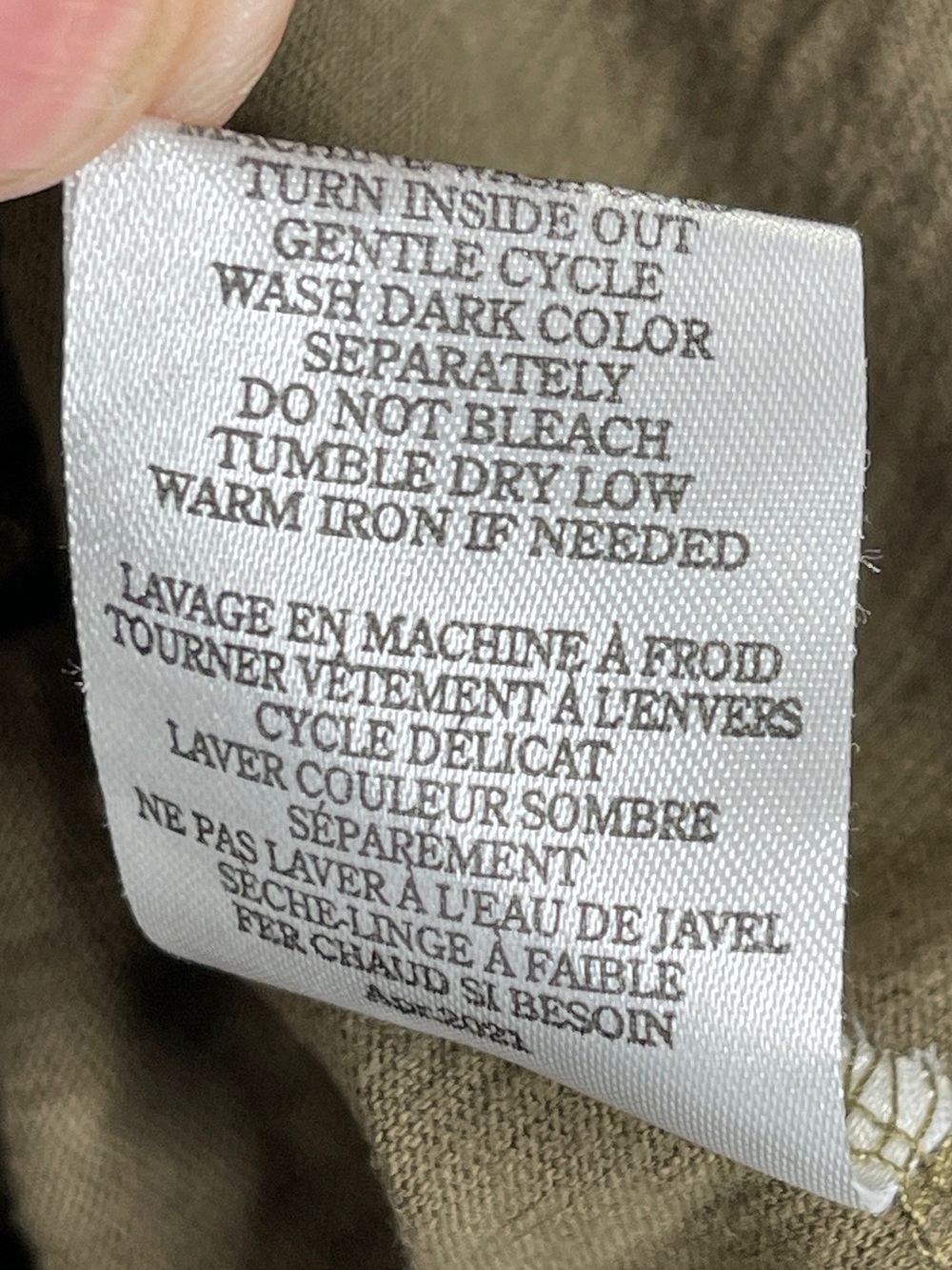 Z Supply Rory Tiered Slub Maxi Dress Olive GreenSize Large NWT 100% Cotton Comfy - Picture 10 of 10